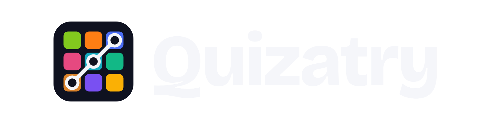 Quizatry logo, light version
